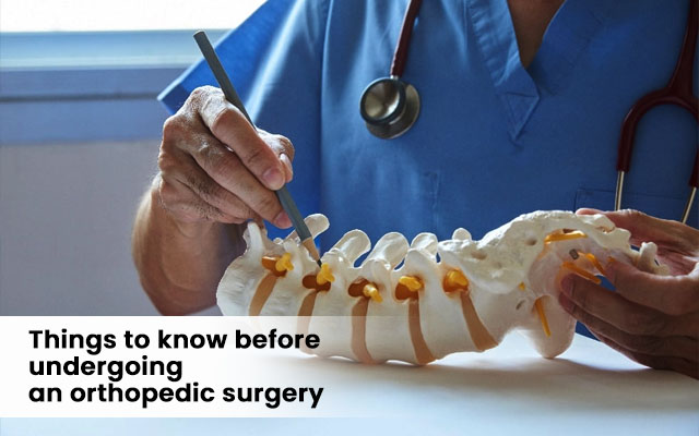 pre-operative measures of orthopedic surgery