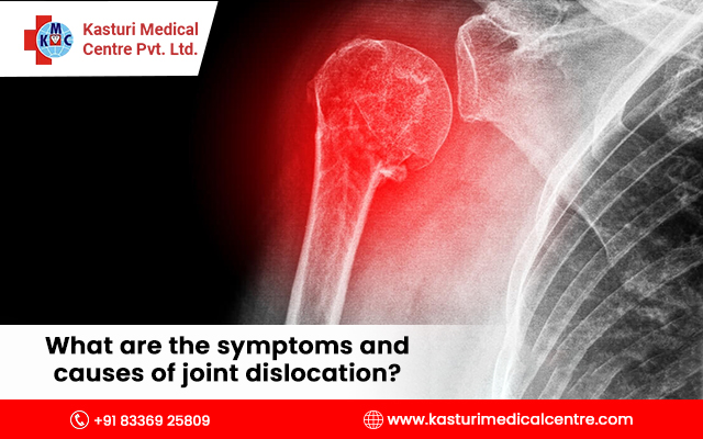 What are the symptoms and causes of joint dislocation?